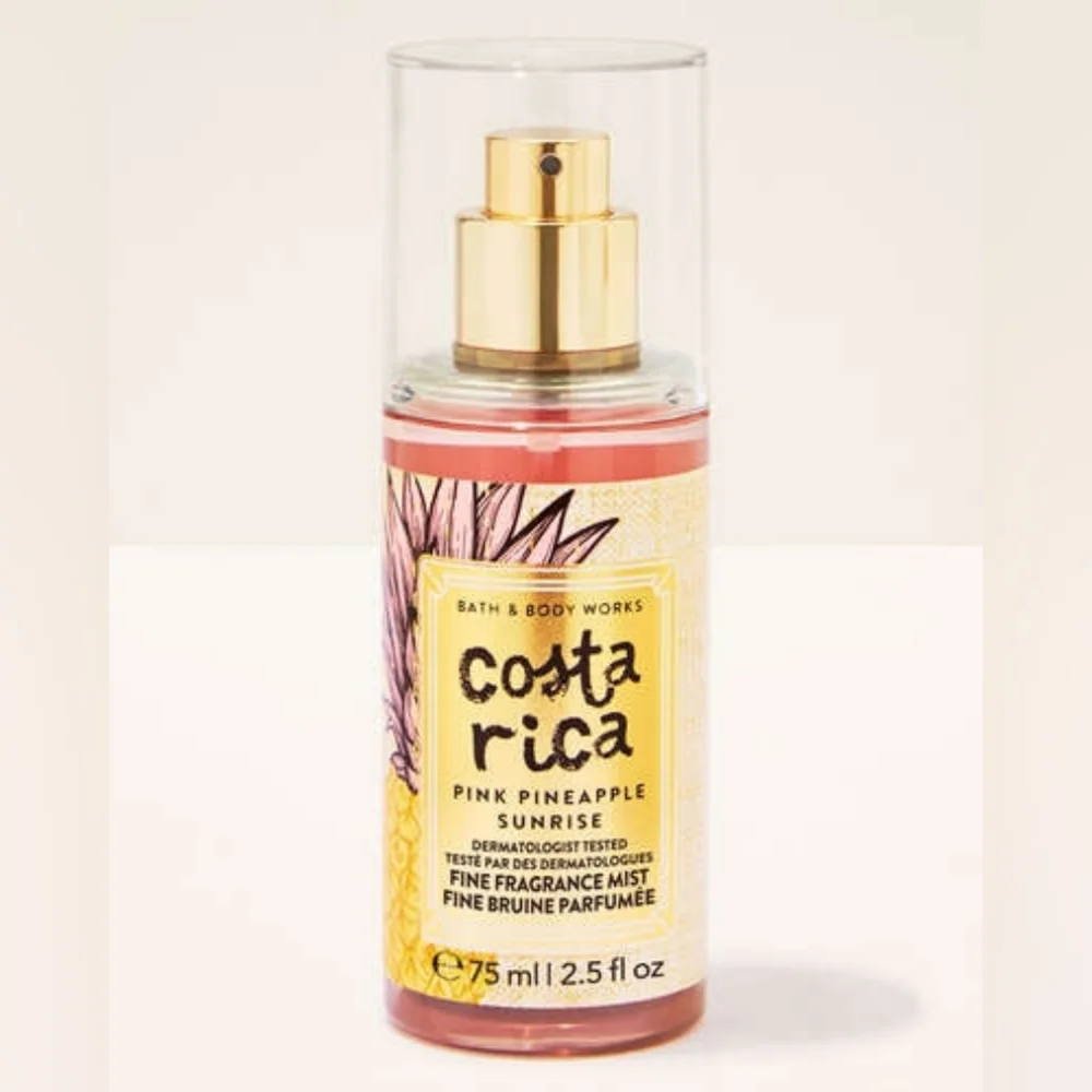 Bath & Body Works Costa Rica 🍍 Pink Pineapple Sunrise Shower Trio, Travel Size - Picture 6 of 8